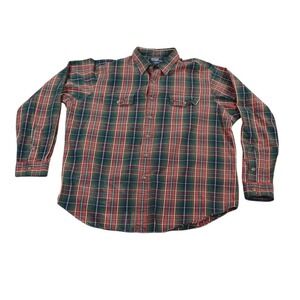 Polo Ralph‎ Lauren Whitfield Shirt Mens XXL Red Tartan Classic Fit Plaid Flannel